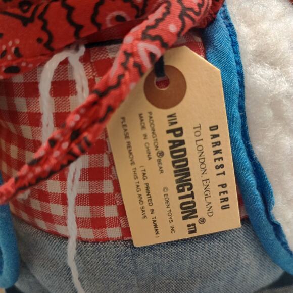 Eden Toys Plush Paddington Bear Western Style Outfit - Picture 5 of 7